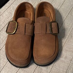 Brown Buckle Loafers